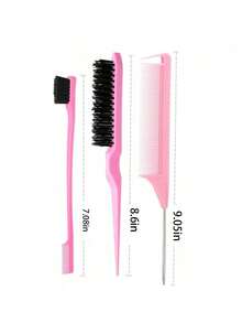 Bộ dụng cụ làm tóc 4 món kèm bình xịt liên tục (200 ml), bình xịt siêu mịn và bộ lược chải tóc có lông mềm mại, dùng để làm mượt tóc, tạo kiểu tóc, làm sạch tóc, sử dụng trong salon, chuẩn bị cho năm học mới, du lịch và nghỉ lễ, phụ kiện tóc nữ, lược, bàn chải, lược chải viền, lông bàn chải, bàn chải tròn, lược mini, băng đô, phụ kiện đội đầu, mùa hè, ngày lễ. - Nhiều màu - Xem 12