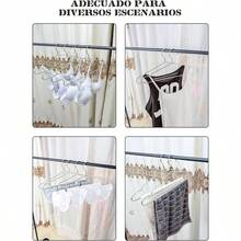 30 Ganchos para Ropa de Acero InoxidablePerchas Slida 42 con Ranura, Metlicas, Ligeras y Duraderas, Ahorro de Espacio para Ropa, Ahorro de EspacioPerchas para el Hogar para Adultos - USAR - Ver 8