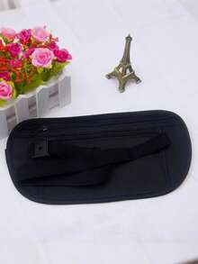 1pc Lightweight Invisible Fitness Waist Pack - Zipper Closure, Minimalist Design, Suitable For Running, Gym, Hiking, Daily Use - Unisex Hands-Free Sports Bag, Gym Bag, Running Accessory, Discreet Stitching - Multicolor - View 4