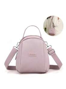 Shell Bag Nylon Lightweight Women's Crossbody Shoulder Handbag - Púrpura malva - Ver 3