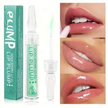 2pcs Moisturizing Transparent Plumping Lip Oil Set, Hydrating Nourishing Lip Serum For Smoothing Fine Lines, Glossy Liquid Lip Amplifier For All Skin Types, Volumizing And Nourishing Care, Perfect Valentine'S Gift - Clear - View 1