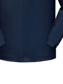 Giacca da uomo da esterno antivento e impermeabile, giacca softshell di colore unito - Blu - Visualizzare 4