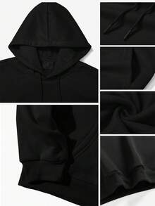 Dragon BallS  The Saiyan Vs  The Villains Classic T-Shirt   Pullover Hoodies Printed Hoodies Men's And Women's Hoodies Vintage Unisex Hoodie With Pockets Long Sleeve Casual Top Men & Women Graphic Hoodies & Sweatshirts Funny Hoodie Spring Autumn And Winter Streetwear Clothes For Male & Female - 黑色 - 查看 4