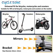 Mountain Bike Rearview Mirror, Foldable Bicycle Flat Reflective Mirror, 360 Degree Rotatable Rear View Mirror With Adjustable Tilt Angle, High-Definition, Includes Installation Tool, Cycling Accessory - Multicolor - View 9