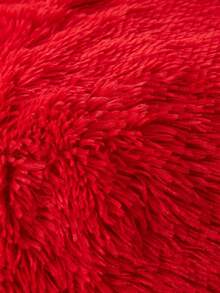 1PC Red Plush Shaggy Blanket Queen Twin King Size Luxury Fluffy Long Plush Blanket Bedding Throw Soft And Comfortable Couches Blankets For Home, For Sofa, Living Room Queen Twin King Size Multi-Purpose Use In Living Room, Bedroom And Sofa