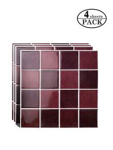 WoStick 1/4/10/20pcs Multi-Color Mosaic Tile, Waterproof Anti-Fouling, Self-Adhesive Backsplash - Easy DIY Installation. Removable Self-Adhesive Wall Tile Stickers, Suitable For Kitchen Bathroom Backsplash, Holiday Decor - Multicolor - View 30