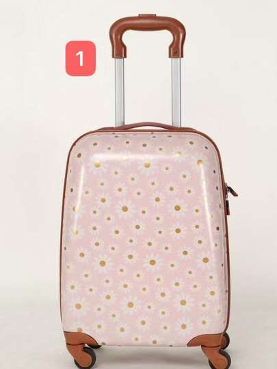 Maleta de niños,con Figura de elefante ,leon y cebra,con 18 pulgadas,para viaje de 4 ruedas ,usar facil