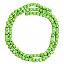 1 String 4/6mm Square Semi Finished Bead String Glass Crystal Spacer Loose Beads For DIY Jewelry Making - 果綠色 - 查看 8