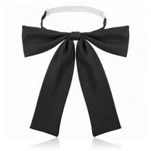 Bowtie Western Bow Ties For Men Women Black Satin Ribbon Bow Tie Pretied Adjustable Bowties For Uniform Shirt Party Wedding#FFGG BNMJN