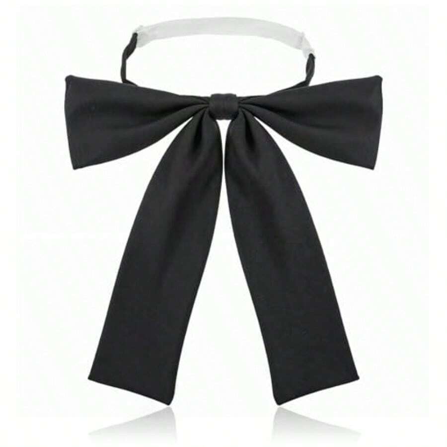 Bowtie Western Bow Ties For Men Women Black Satin Ribbon Bow Tie Pretied Adjustable Bowties For Uniform Shirt Party Wedding#FFGG BNMJN