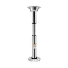 Height-Adjustable Bar Stool Base - Silver Aluminum Counter Stool Pedestal With 17cm Dual Base Plates, 56.5-72cm Range For Customizable Seating Solutions - Silver - View 11