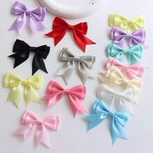 20pcs Double-Layer Handmade Bow DIY Headwear Hair Accessories Decorative Supplies, Macaron Bow Packaging Materials, Decorationbowknotnot Small Accessories, Ballet Style - Multicolor - View 4