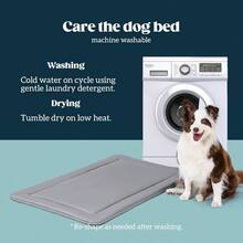 Cybarmour Chew Proof Dog Crate Pad Outdoor Indestructible Dog Bed Tough Potable Hine Washable Water DirtResistant Large Breeds Fits 36Inch Crate 35x22 Limestone - 350長x220寬 - 查看 7