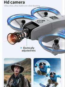 Drone, High-Definition Camera, Aerial Photography, Remote-Controlled Aircraft, Intelligent Obstacle Avoidance, Optical Flow Hovering, Quadcopter, Mini, Beginner Friendly, Gift - Multicolor - View 7