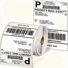 350-Piece Shipping Labels, Express Labels, 4-Inch X 6-Inch Thermal Labels, Shipping And Packaging Labels, Perforated White Mailing Labels, Commercial Grade, Permanent Adhesive, Compatible With Most Thermal Printers. - Multicolor - View 7