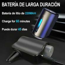 HKEDHD Difusor Aromático Inalámbrico Inteligente para Coche, Humidificador para Coche, 3 Botellas de Aceite aromático, Ambientador para Coche, Perfume,difusor para Auto,difusor Inteligente - 1 - Ver 6