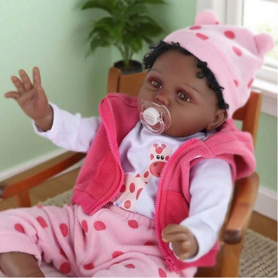 Reborn Baby Dolls - 20-Inch Cute Soft Vinyl Realistic Baby Doll Real Life Baby Dolls With Complete Accessories Perfect For Cuddling, Playtime, And Gift Giving - 粉色 - 查看 1