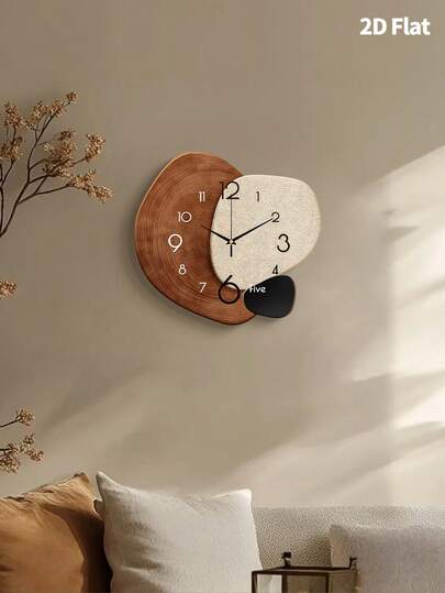 1pc 12inch/16inch Retro Artistic Creative ation Wand Clock, Super Quiet Quartz Movement, No Ticking Sound, Room ation, Home Living Bedroom view 3