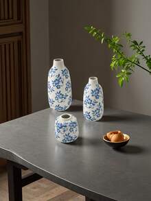 1 Peça Vaso Cerâmico com Design de Porcelana Azul e Branca, Adequado para Segurar Água, Flores Frescas e Arranjos Florais, Um Vaso Decorativo Versátil para Múltiplas Cenas