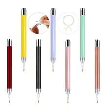 Glowing Diamond Brush With Magnifying Glass And 5 Shapes Of Pen Tips, Multi-Function DIY Hand Tools, Ergonomic Grip Design, Plastic/Aluminum Alloy Material, A Variety Of Colors To Choose From