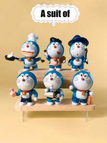 Figuritas de Doraemon para la riqueza, gatos de Doraemon llenos de buena fortuna, decoraciones de autos lindas, figuritas de Doraemon con signos del zodíaco, estatuas pequeñas creativas, decoraciones de muñecas DIY, decoraciones de autos, decoraciones de imanes para refrigerador, decoraciones de paisaje, adecuadas para Acción de Gracias, Halloween, Navidad y otras decoraciones festivas, decoraciones de fondo de pared para fiestas de cumpleaños y juegos de decoración festiva y de cumpleaños para familiares y amigos