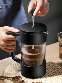 Coffee Pot, French Press Coffee Filter, Tea & Coffee Maker, French Press Coffee Maker, Multi-Function Tea & Coffee Brewer, French Press Pot, Residue Separation, Concentrated Coffee Extractor - Multicolor - View 5
