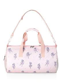 兒童時尚健身旅行袋，設有鞋分隔層和濕袋，非常適合芭蕾舞、舞蹈、體操、旅行、周末、過夜、瑜伽、學校、幼稚園、游泳、運動、露營、健行等多種戶外活動。寬敞的設計，能夠輕鬆滿足您孩子的需求，同時又足夠輕盈，確保您的孩子不會感到肩負沉重的行李負擔。