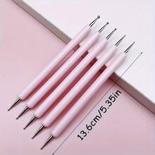 5-Piece Nail Art Dotting Tool Set, Dual-Head Embossing Pencil, Dotting Painting Nail Art Tool Set - Odorless, Suitable For Nail Artists And DIY Crafts - Bộ 5 món TB20001 - Xem 6