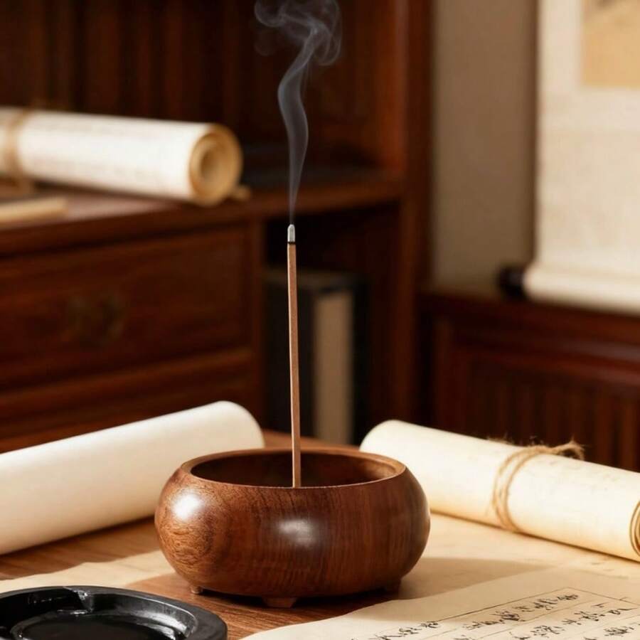 Aromatherapy Wood Incense Holder, Enhances Scent Diffusion, Great For Aroma Enthusiasts In Yoga & Meditation
