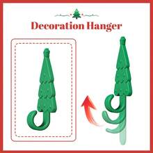 Silicone Christmas Stocking Holder - 1 Piece Christmas Tree Hooks Sturdy Adhesive-Backed Hook For Christmas Decorations Multi-Functional Fireplace Decor Hook With Adjustable Bend Suitable For Mantelpieces/Bookshelves/Staircase Christmas Decorations