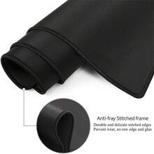 1pc Extra Large  Cartoon Mouse Pad - Rubber Material, Oblong Rectangle Shape, Stitched Edges, Non- & Washable Desk Mat For Computer, Office & Gaming Setup