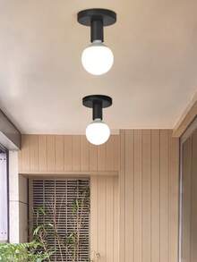 مصباح سقف حديث بسيط من النوع E27 لممر، شرفة، مدخل، حمام، سلم، مطبخ، مكتب، غرفة نوم، إنارة حائط - مقاس واحد - مشاهدة 3