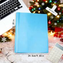 10 Peças/Pacote Pasta Tipo D Americana de PP para Escritório, Clipe em Forma de Girino, Bolsa de Documento de Bolso Duplo