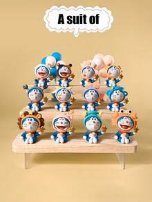 Figuritas de Doraemon para la riqueza, gatos de Doraemon llenos de buena fortuna, decoraciones de autos lindas, figuritas de Doraemon con signos del zodíaco, estatuas pequeñas creativas, decoraciones de muñecas DIY, decoraciones de autos, decoraciones de imanes para refrigerador, decoraciones de paisaje, adecuadas para Acción de Gracias, Halloween, Navidad y otras decoraciones festivas, decoraciones de fondo de pared para fiestas de cumpleaños y juegos de decoración festiva y de cumpleaños para familiares y amigos