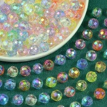 6/10pcs Mixed Acrylic Beads - Bowknot, Heart, Flower, Pentagram Shapes, DIY Bracelet Necklace Keychain Pendant, Jewelry Making Supplies