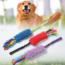 Tear Resistant Dog Toy-Squeaky Tug Of War Dog Toy,Plush Teeth Grinding Bite, Tear Resistant Dog Training Rope Toy,Plush Teeth Grinding Bite-Resistant Toy,Chew-Resistant,Dog Toy,Ideal For Large Dogs, Training, And Play - Multicolor - View 2
