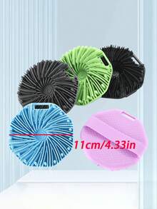 大号硅胶身体清洁刷，适合敏感肌肤，去角质身体磨砂膏，身体防滑淋浴刷，淋浴硅胶身体刷，有效去除淋浴角质，温和按摩，浴室配件。沙特国庆日 - 查看 4