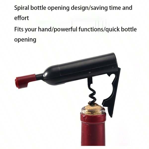 1pc Stainless Steel Beer Bottle Opener Creative Red Wine Bottle Opener Wine Bottle Style Multifunctional Kitchen Bottle Opener