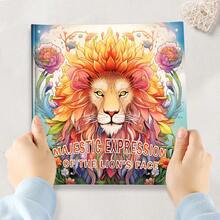 Libro para colorear con temática animal - 25 imágenes relajantes en papel grueso | Alivio del estrés, reducción de la ansiedad y actividades de atención plena | ¡Regalo perfecto para Halloween, cumpleaños, Acción de Gracias, Pascua y vuelta al colegio!