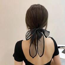 Spitze Mesh Schleife Haarband, femininer Stil, mit Gummibändern gebundenes Haar, Haarband, Schleife, Dutt Haarband, Haraccessoire, 1 Stück, Haargummis, Haargummis, Haargummis, Scrunchies, Haarseile