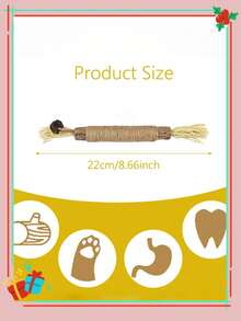 6pcs Cat Chew Stick - Cat Toys, Self-Entertaining Anti-Boredom Chewable, Cat Ball, Teaser Wand, Cat Chew Stick, Cat Teething Stick, Cat Chew Rope, Sticks For Cats, Cat Chew, Dental Chews For Cats, Cat Chew Toy, Kitten Teething Toys. - Multicolor - View 8