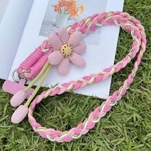 Ins kreative Blumen-Hängeseil lange Umhängetasche, kann multifunktional farblich kontrastierenden Outdoor-Kamera-Tragegurt robust tragen