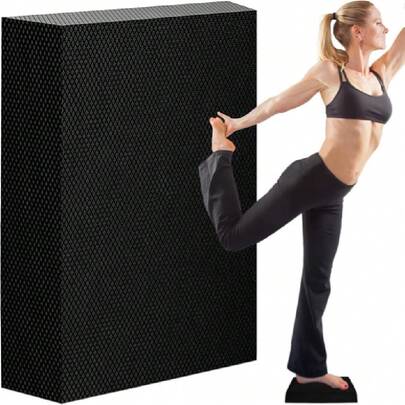 Small Balance Board, Exercise Balance Pad, Yoga Mat Thick, Non-Slip Foam Pad, Yoga Mats For Balance Exercise Stability Workout, Knee Pads Trainer For  Strength Training Ankle Exercises,21987880