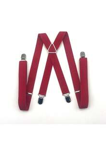 1pc Men's Y-Shape Elastic Adjustable Suspenders, British Style Autumn-Winter Accessories Halloween Costume,Suitable For Teens, Youth,Men,Casual, Outdoor, Athletic, Vacation, Graduation Gifts, Birthday, Daily Wear