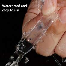 60pcs Waterproof Tape - Transparent, Smooth Surface With No Residue, Installation Solution, Includes Red Storage Box, Strong Adhesive, Fixing Tape, School Supplies, Home Fixing Tape, Christmas Decoration Tape