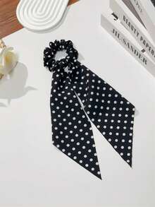 3 قطع أربطة شعر نسائية أنيقة بنقاط بولكا من القماش باللون الأسود والأبيض والأحمر، مناسبة لتسريحات الذيل والكعكة، للاستخدام اليومي، إكسسوارات بوهيمية أنيقة، جمال، ربطات شعر