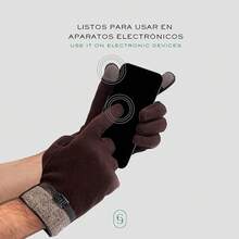 Clepsidra® Guantes Térmicos para Hombre con Función Táctil - Forro Interior Suave, Fáciles de Combinar, para Invierno y Outdoor - Cafetería - Ver 5