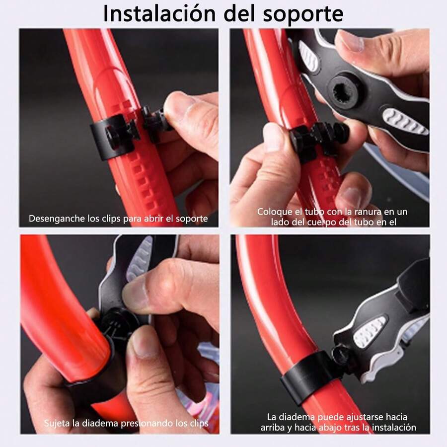 Snorkel Frontal Para NatacióN (Adulto) - VáLvula De Escape Unidireccional: Ideal Para Entrenamiento, Nadar Y Bucear - azul - Ver 1