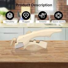 2 piezas de mango extraíble antideslizante mango universal para cacerola y olla mango extraíble ollas y sartenes antiadherentes agarre de repuesto adecuado para todos los utensilios de cocina - BlancoNegro - Ver 7