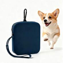 1pc Silicone Dog Training Pouch, Pet Treat Bag, Portable With Wrist Strap Large Capacity Dog Snack Bag, With Separate Hook Can Be Hung On Waist And Training Leash, Suitable For Walking, Training, Travel, Perfect Gift For Pet Owners
